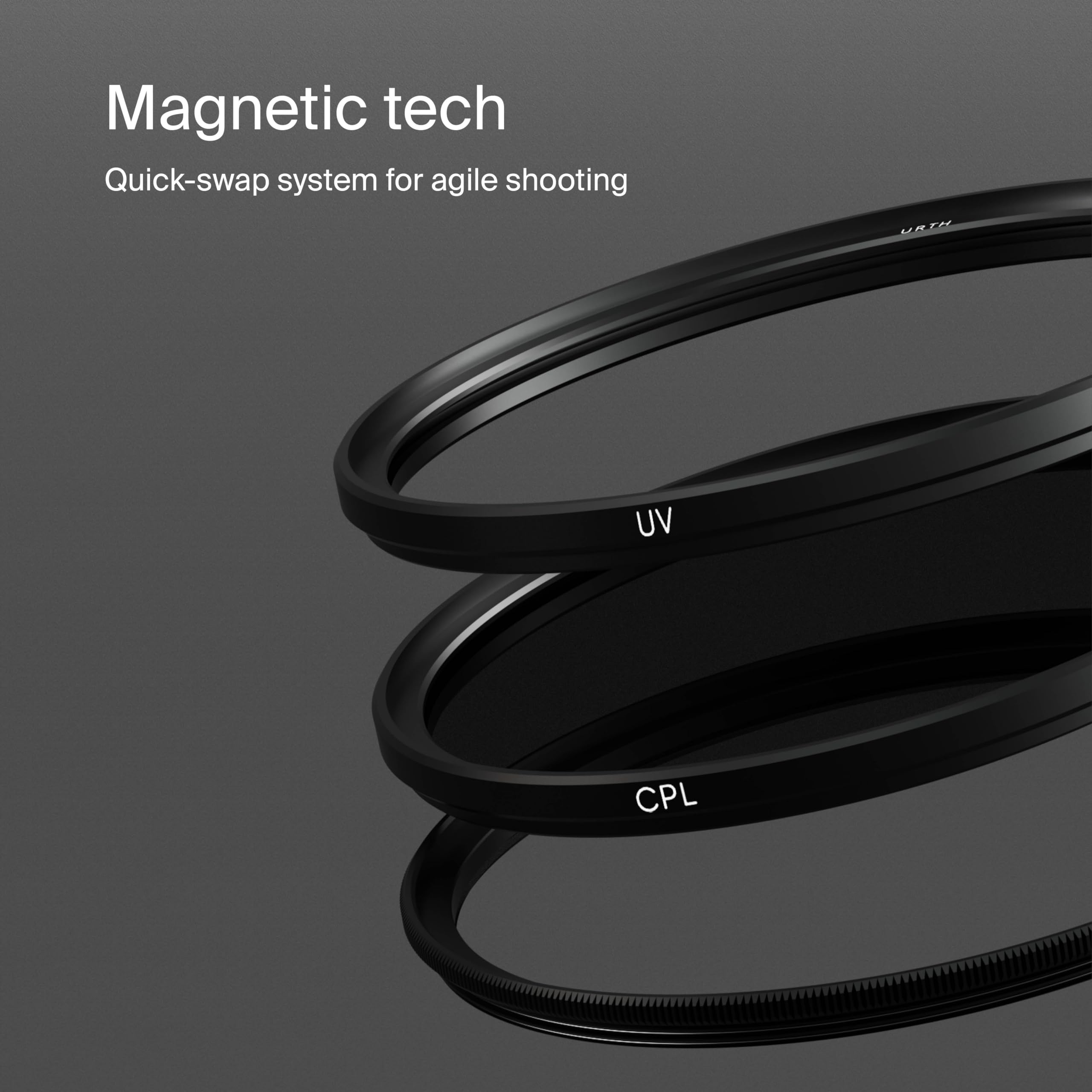 Urth 77mm 2-in-1 Magnetic Lens Filter Kit (Plus+) - UV, Circular Polarizing (CPL), Multi-Coated Optical Glass, Ultra-Slim Camera Lens Filters - Image 5