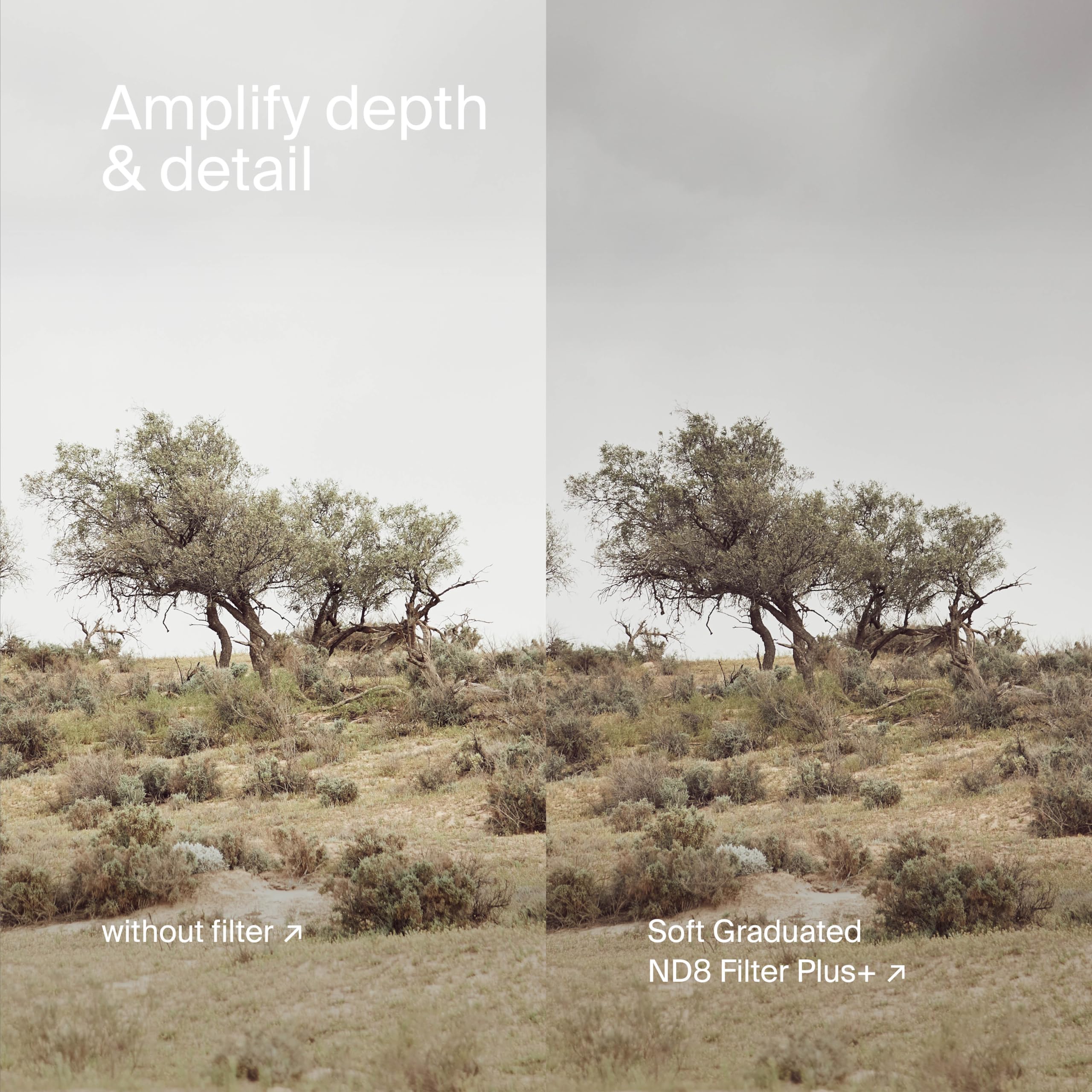 Urth 77mm 4-in-1 Lens Filter Kit (Plus+) — UV, Circular Polarizing (CPL), Neutral Density ND64, Soft Grad ND8, Multi-Coated Optical Glass, Ultra-Slim Camera Lens Filters - Image 9