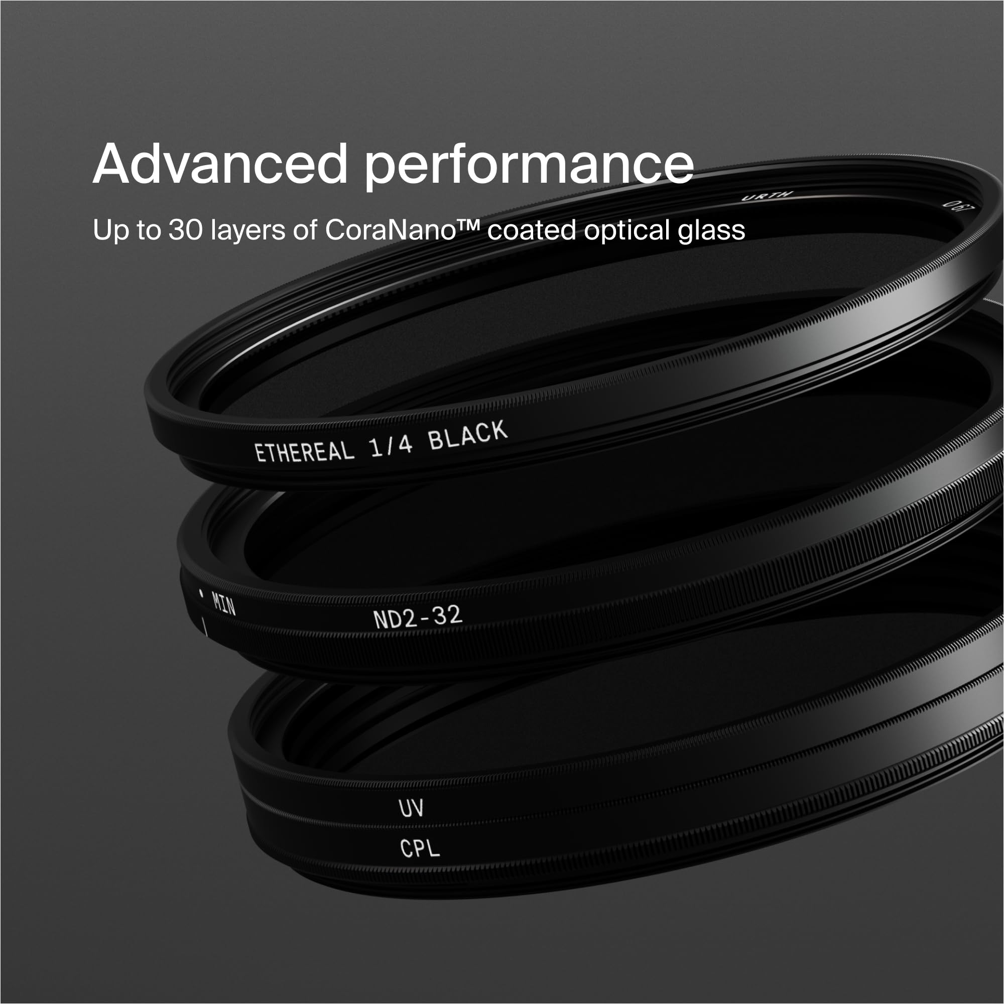 Urth 77mm Cinematic 4-in-1 Lens Filter Kit (Plus) - UV, Circular Polarizing (CPL), Variable Neutral Density ND2-32, ¼ Black Mist, Multi-Coated Optical Glass, Ultra-Slim Camera Filters - Image 4