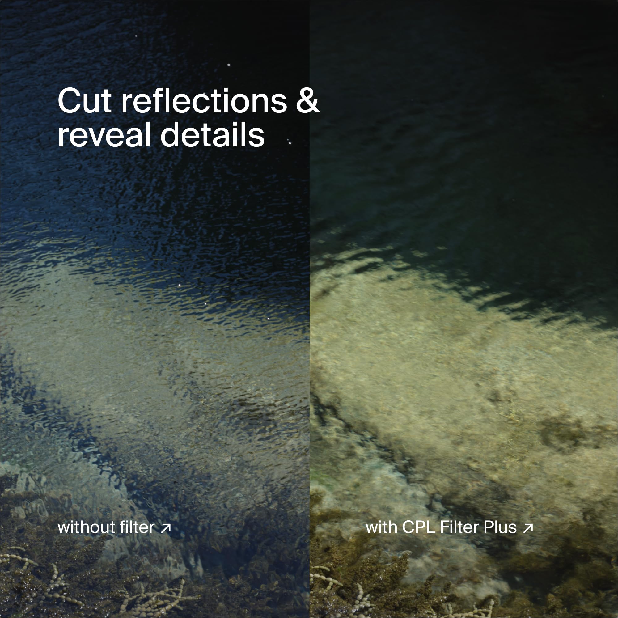 Urth 77mm Cinematic 4-in-1 Lens Filter Kit (Plus) - UV, Circular Polarizing (CPL), Variable Neutral Density ND2-32, ¼ Black Mist, Multi-Coated Optical Glass, Ultra-Slim Camera Filters - Image 5