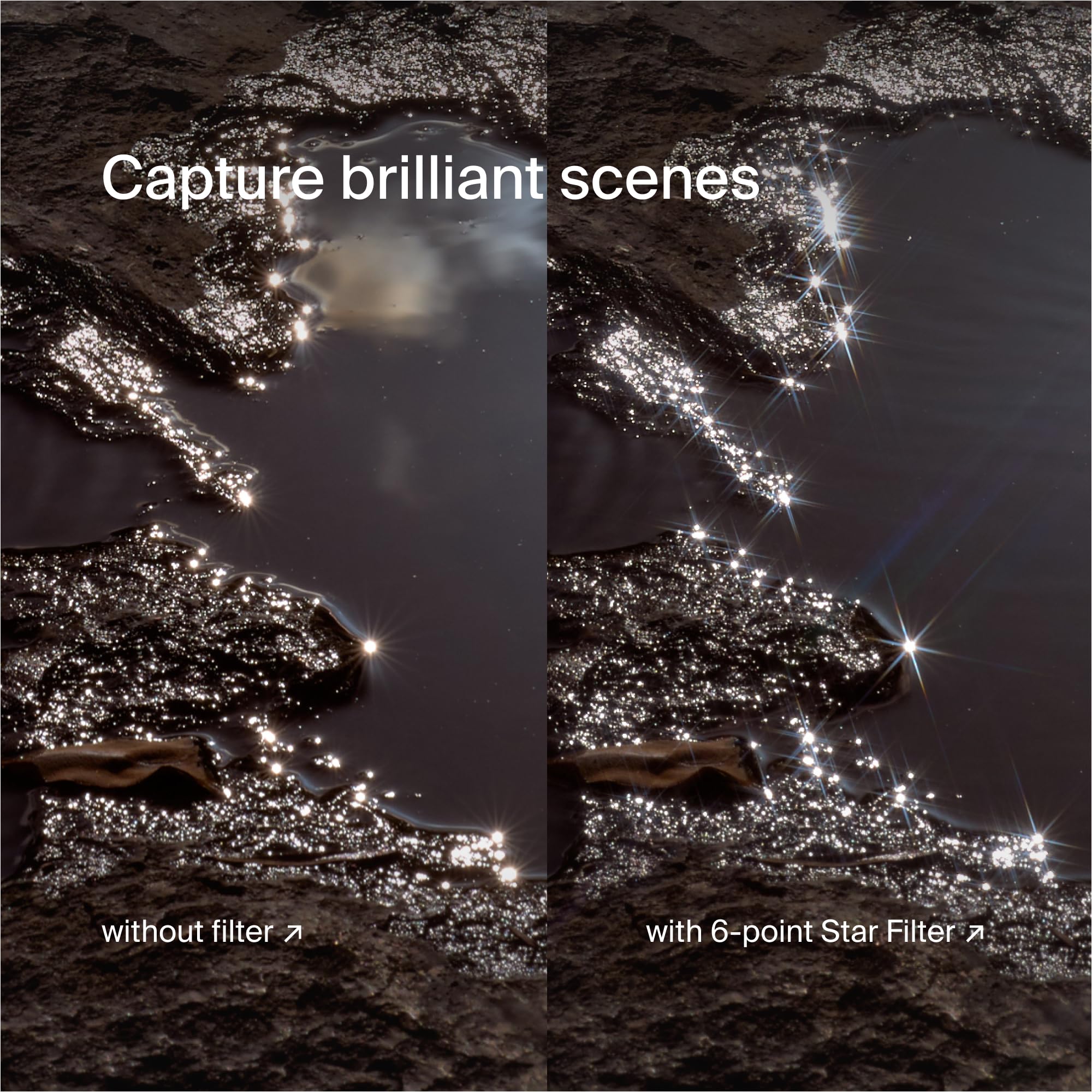 Urth 77mm Magnetic Star Lens Filter Kit (Plus) — 4, 6, 8 Point Starburst Effects, Multi-Layer Nano-Coated Camera Filters for Enhanced Cinematic Photography - Image 7