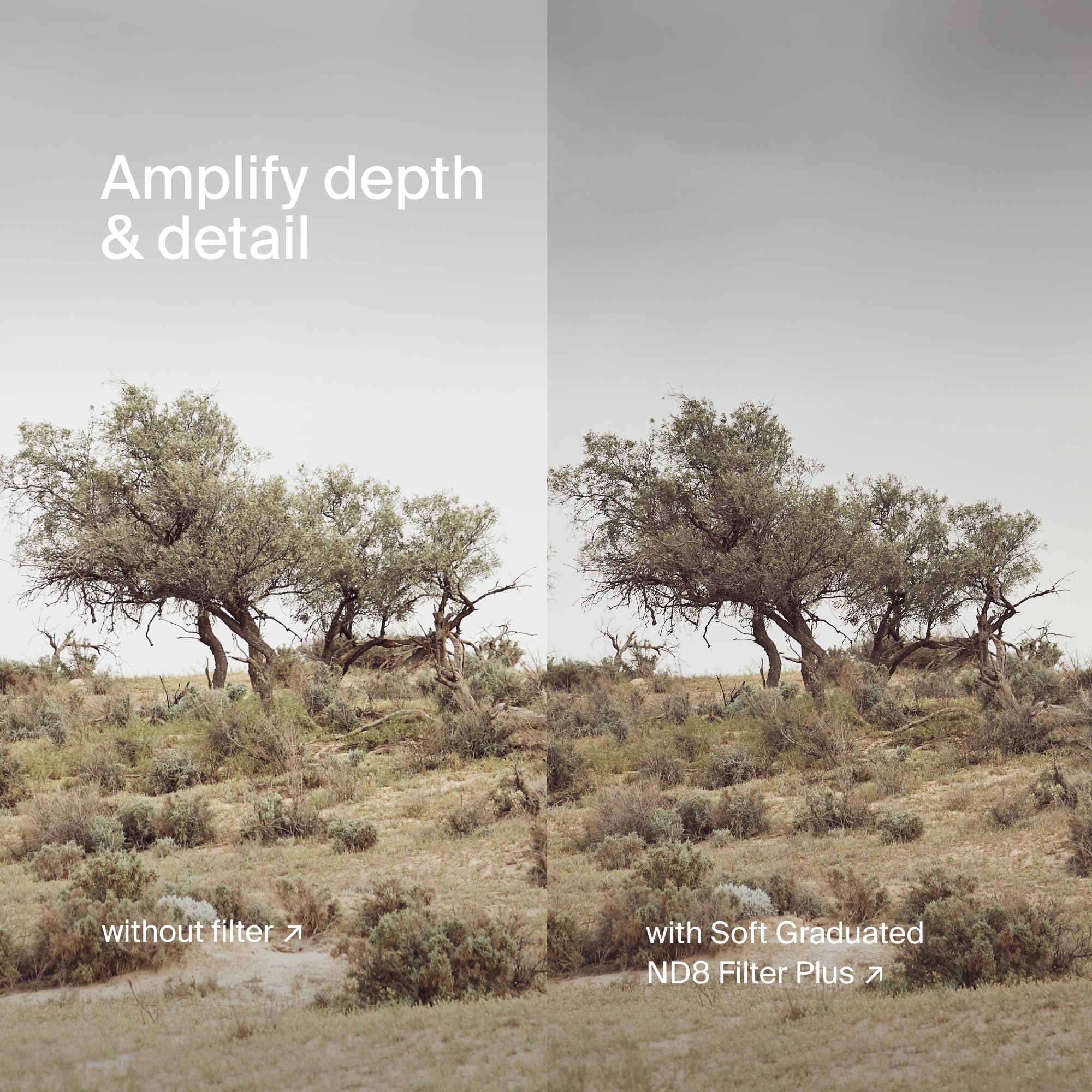 Urth 77mm Soft Graduated ND8 Lens Filter (Plus+) — 3-Stop, Ultra-Slim 20-Layer Nano-Coated Soft Grad Neutral Density Camera Lens Exposure Balance Filter - Image 5