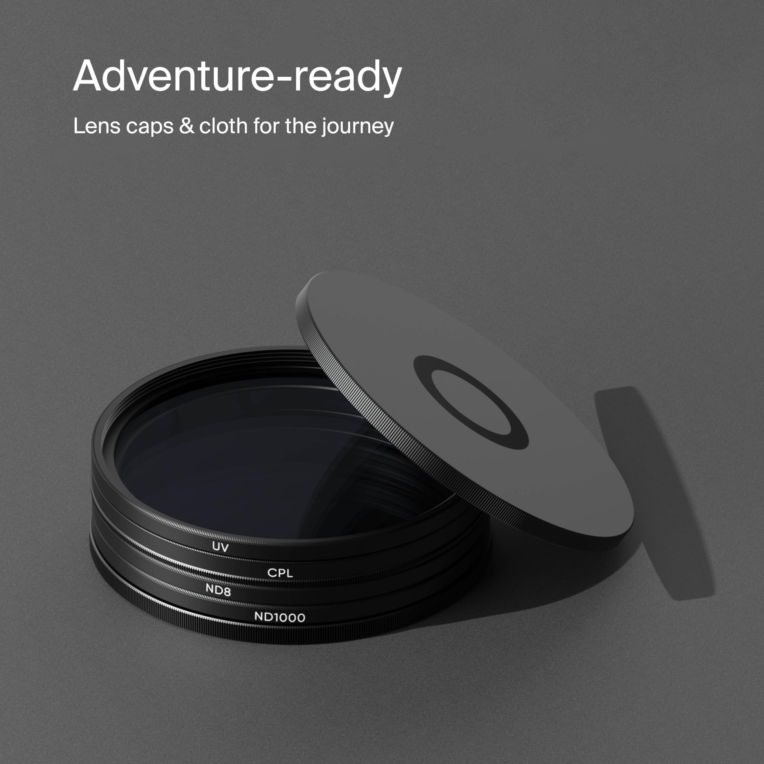 Urth 77mm UV, Circular Polarizing (CPL), ND8, ND1000 Lens Filter Kit (Plus+) - Image 5