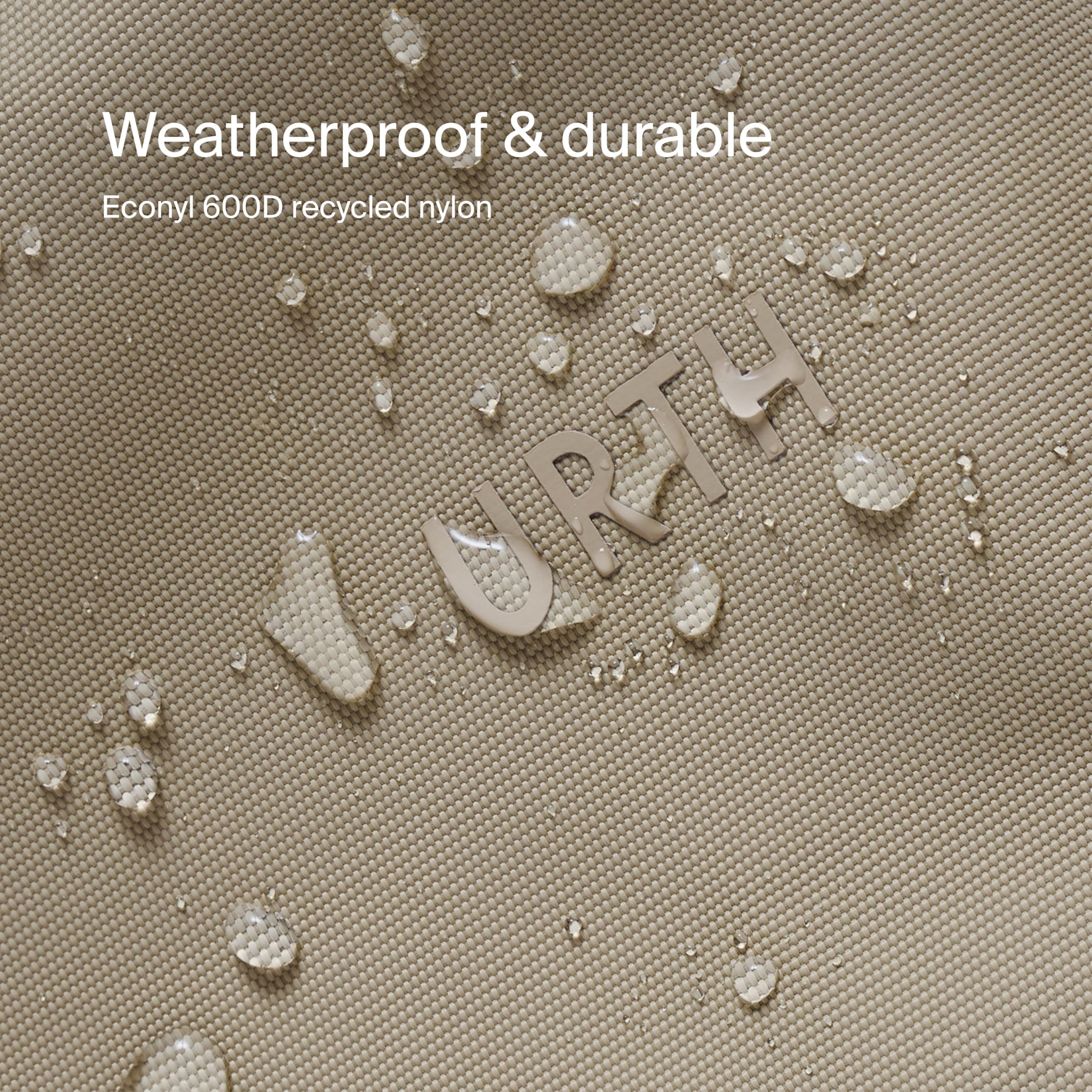 Urth Arkose 20L Backpack – 15” Laptop Bag, Weatherproof + Recycled (Beige) - Image 6