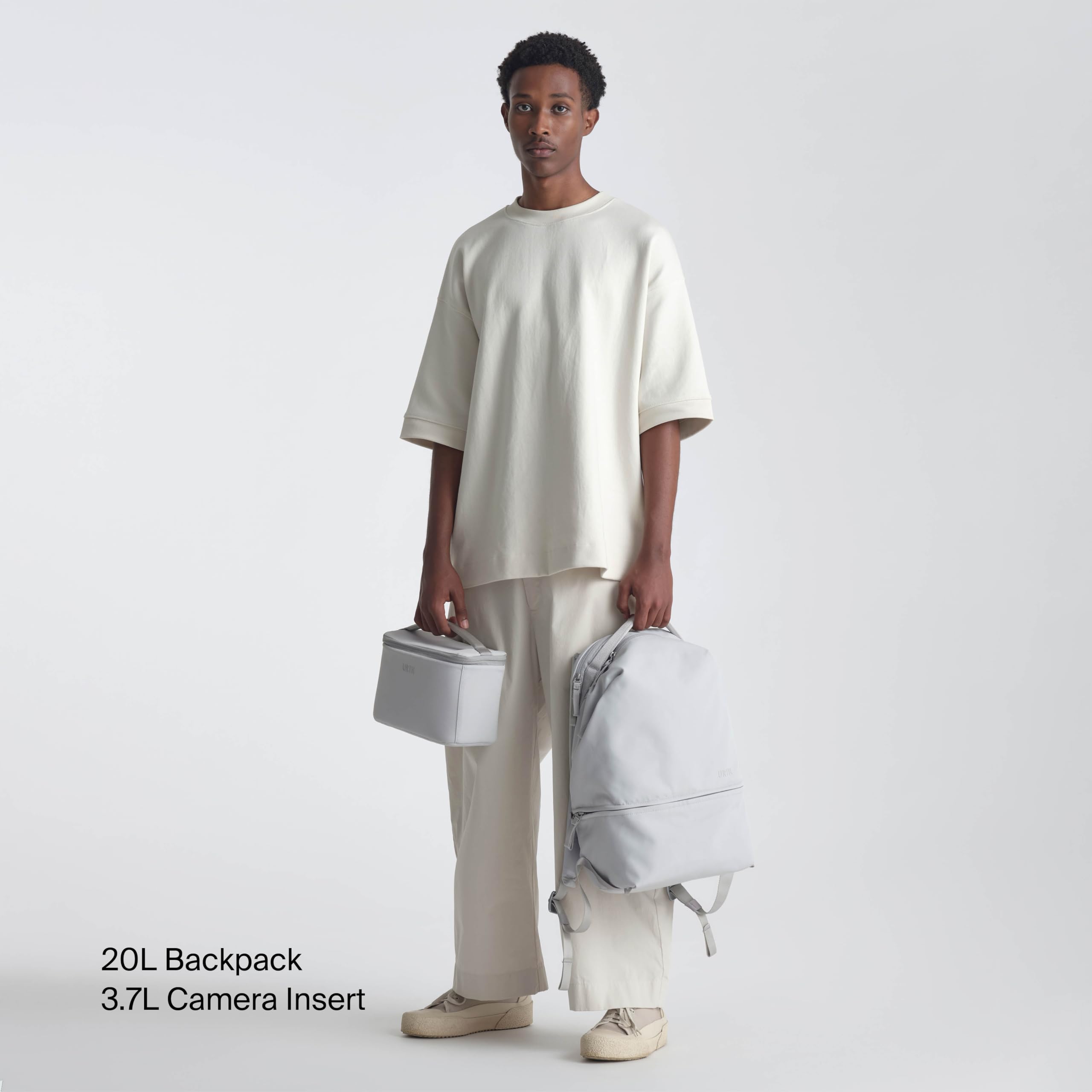 Urth Arkose 20L Modular Backpack + 3.7L Camera Insert - Water Resistant, Anti-Theft, Recycled Bag for DSLR/SLR/Mirrorless, 13-16 Inch Laptop in Ash Grey - Image 8