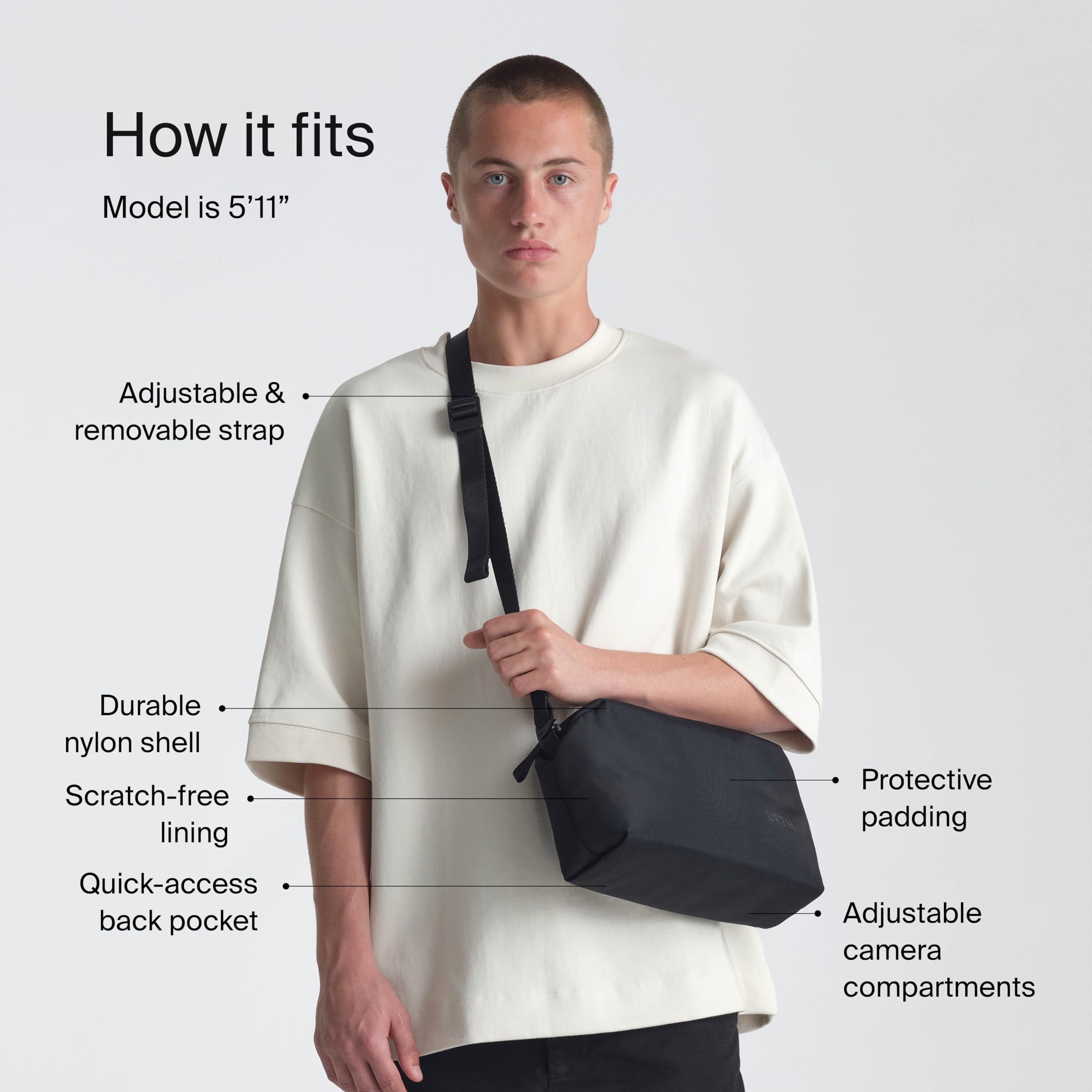 Urth Dolomite 5L Crossbody Camera Sling Bag - Weatherproof + Recycled - Image 5