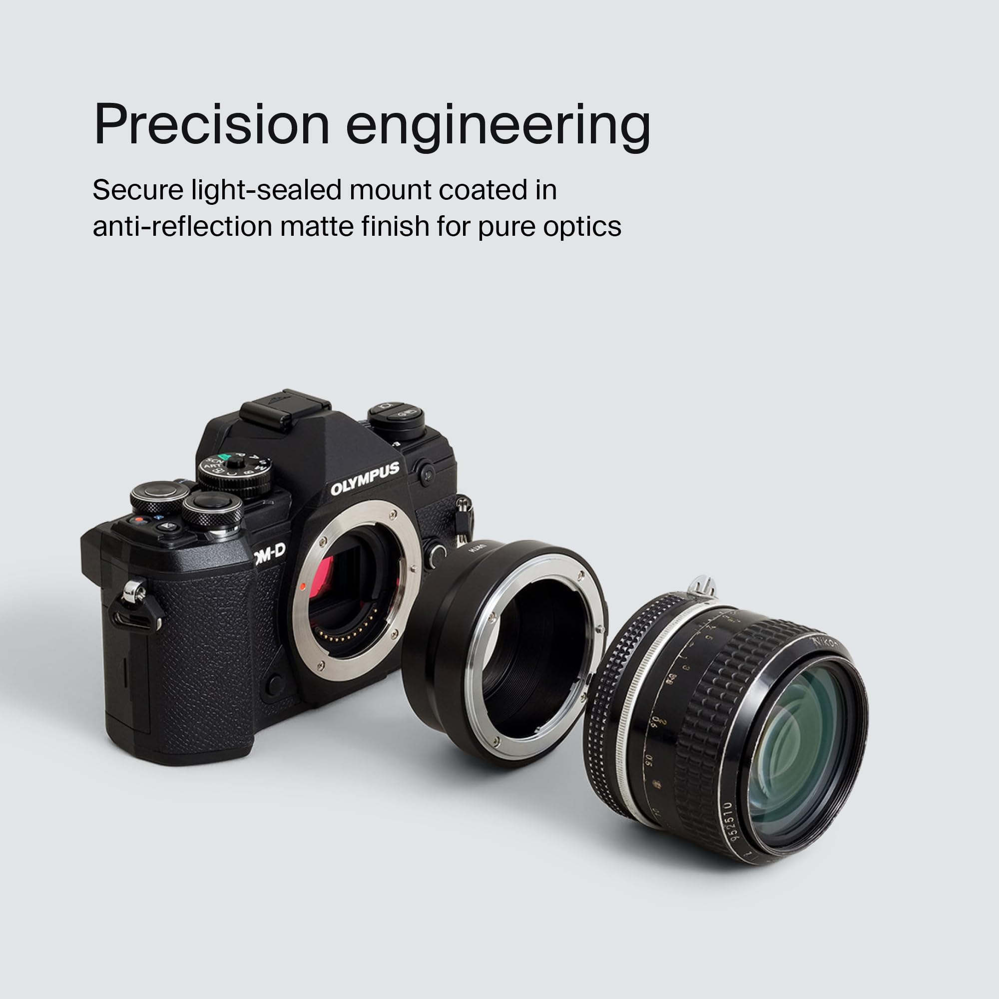 Urth Lens Mount Adapter: Compatible for Nikon F Lens to Micro Four Thirds (M4/3) Camera Body - Image 5