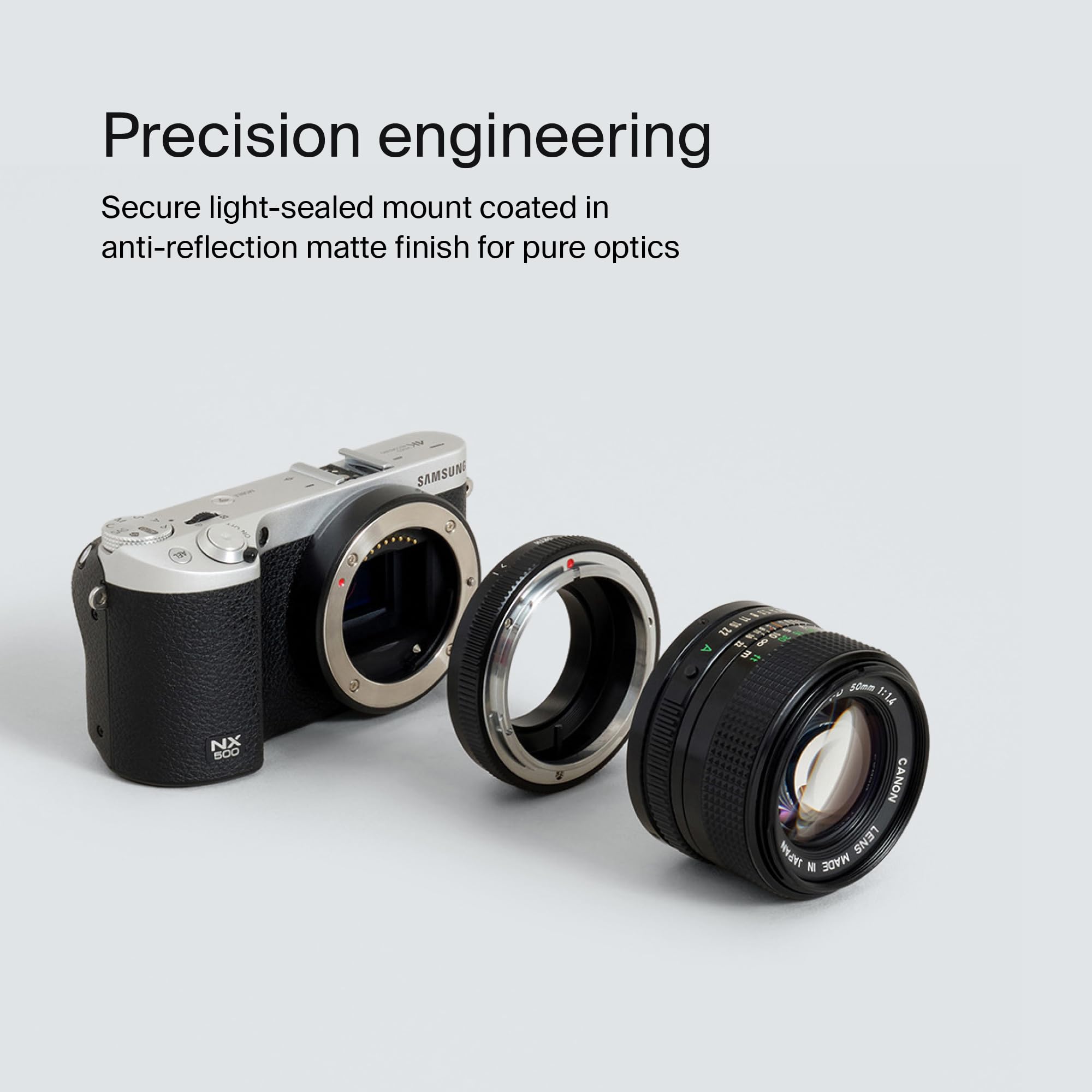 Urth Lens Mount Adapter: Compatible with FD-Mount Lens to Samsung NX Camera Body - Image 4