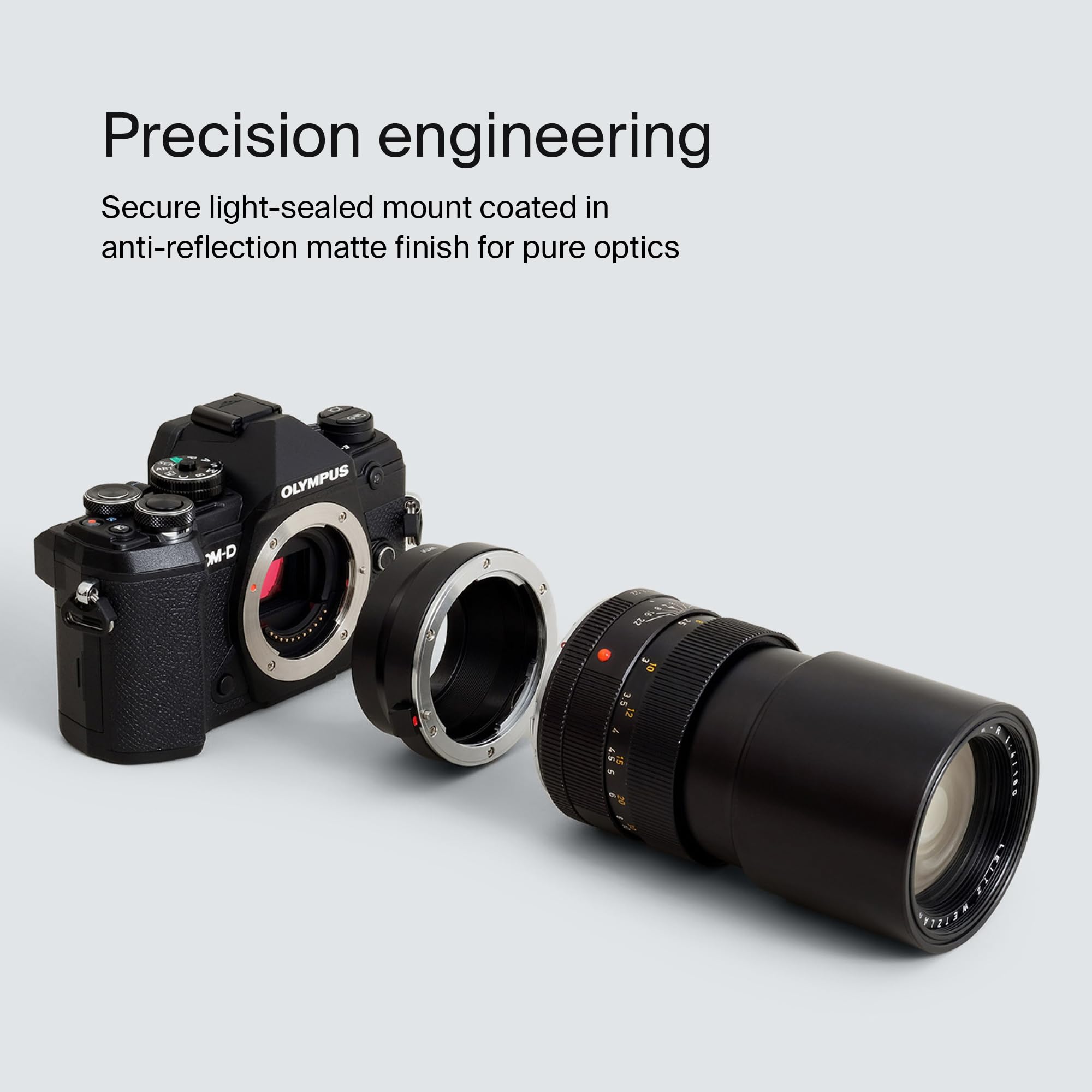 Urth Lens Mount Adapter: Compatible with Leica R Lens to Micro Four Thirds (M4/3) Camera Body - Image 4