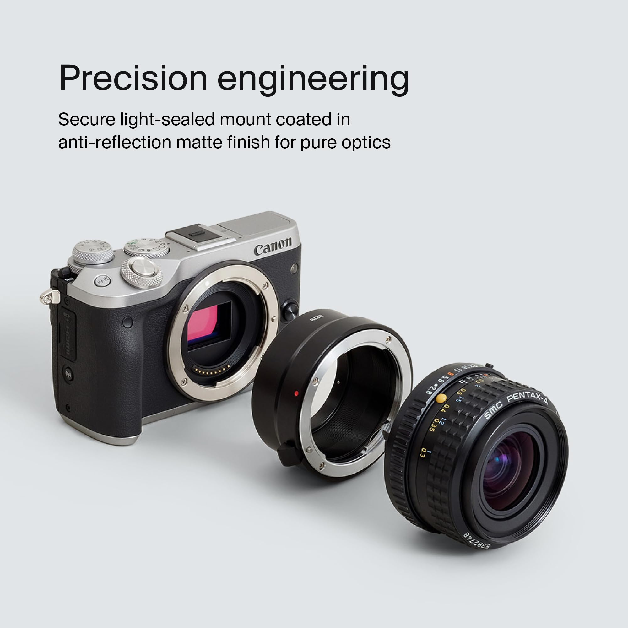 Urth Lens Mount Adapter: Compatible with Pentax K Lens to EF-M Camera Body - Image 4