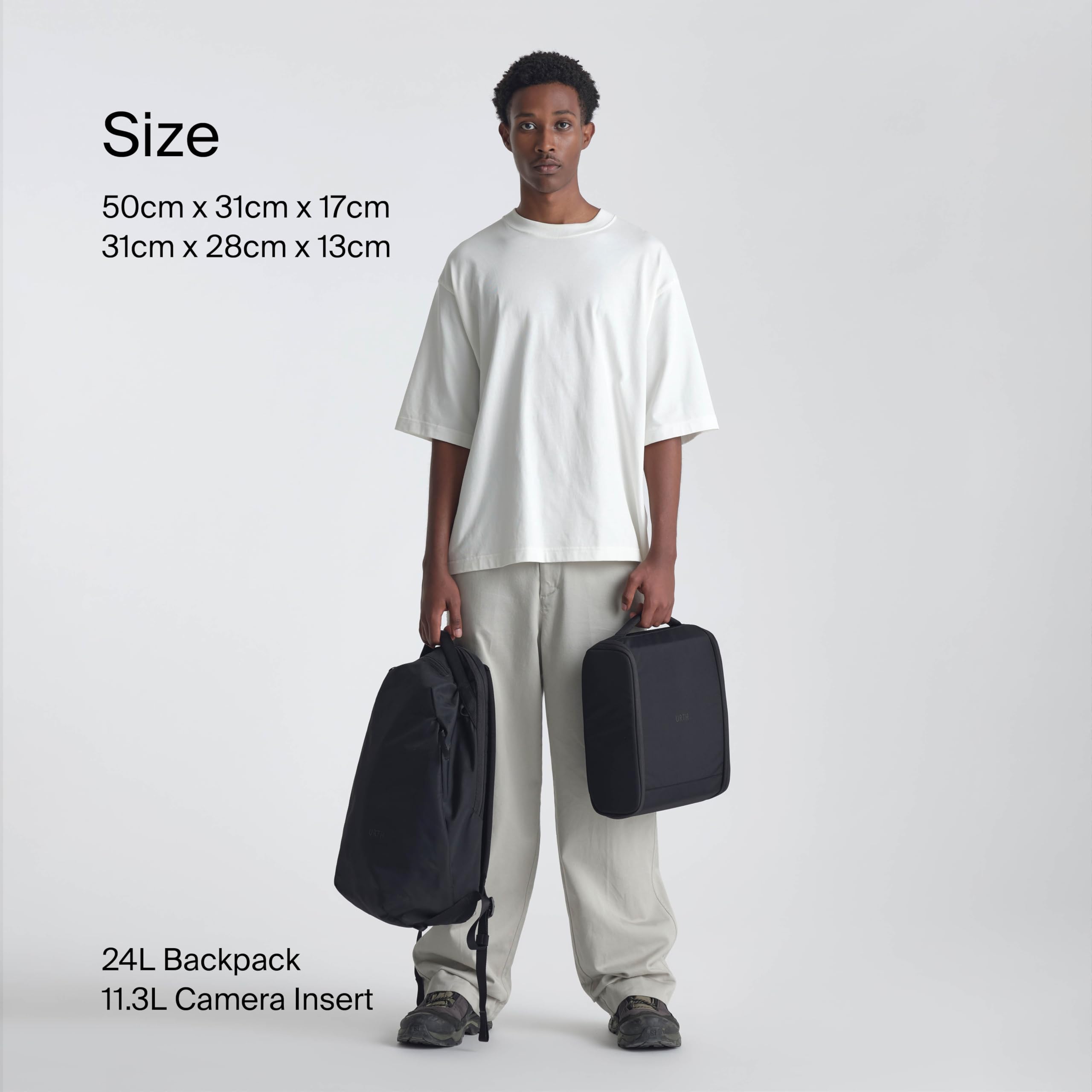 Urth Norite 24L Modular Backpack + 11.3L Camera Insert - Water Resistant, Anti-Theft, Recycled Bag for DSLR/SLR/Mirrorless, 13-16 Inch Laptop in Green - Image 8