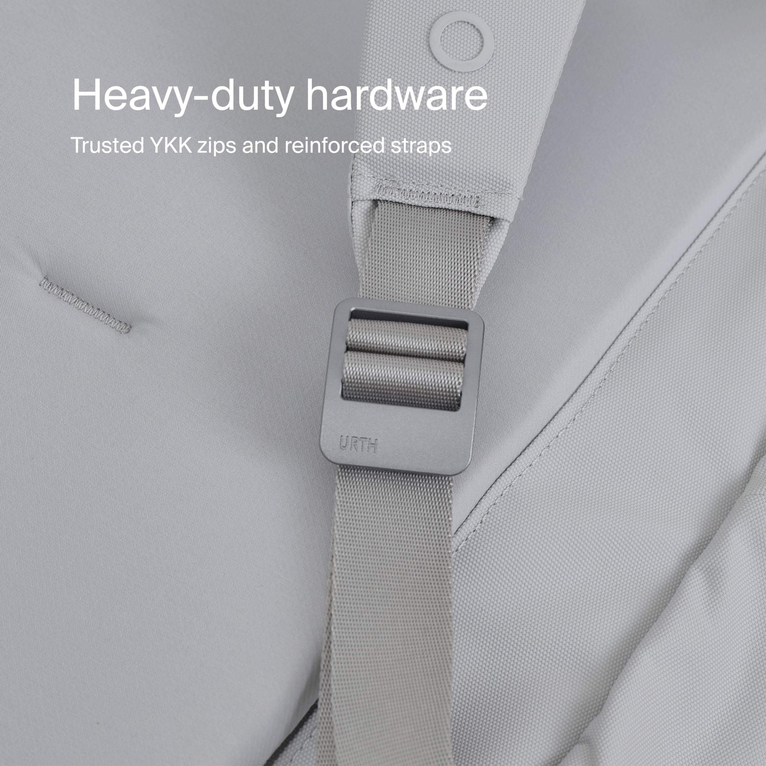 Urth Norite 24L Modular Camera Backpack – for DSLR, Lens, 15/16” Laptop, Weatherproof + Recycled (Ash Grey) - Image 9