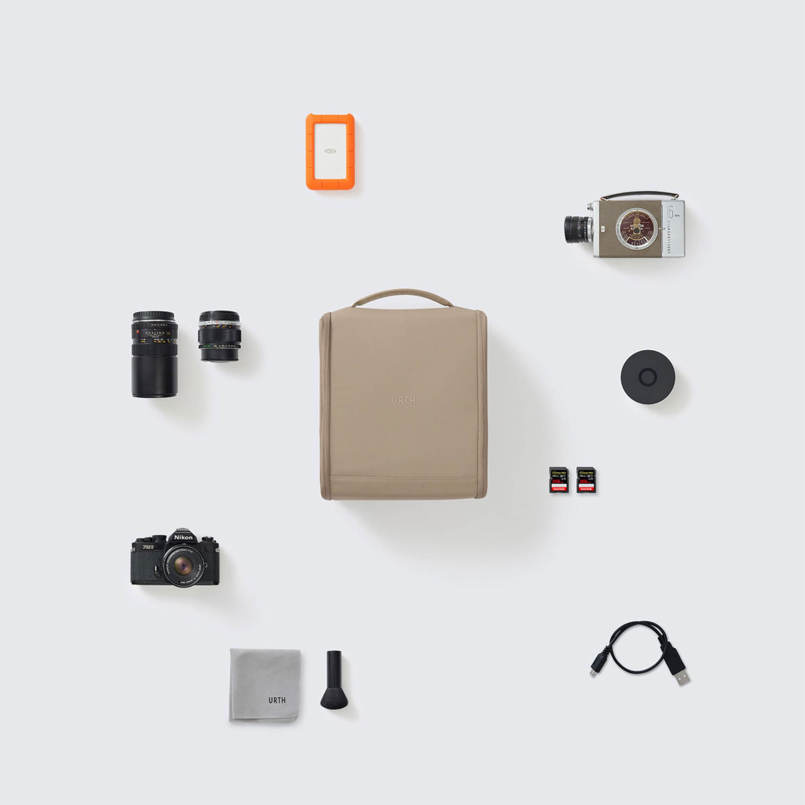 Urth Norite Camera Insert Bag – for DSLR Camera and Lens, Weatherproof + Recycled - Image 8